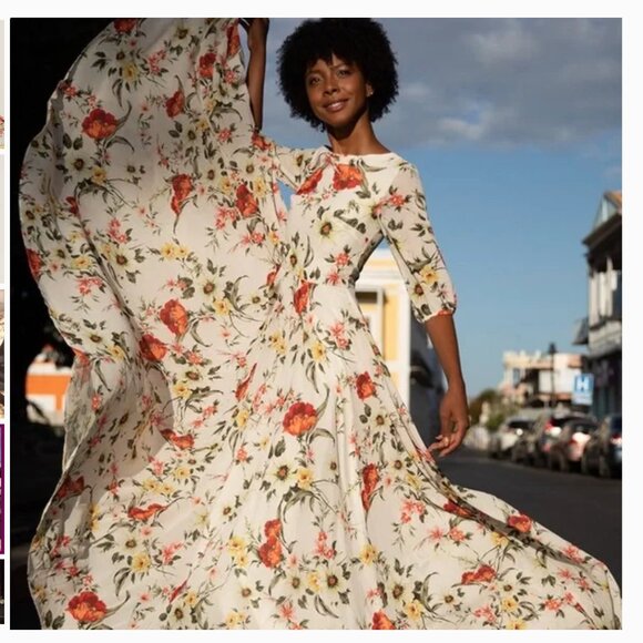 NWT Anthropologie BHLDN Yumi Kim Cream Maxi Woodstock Maxi Dress Size Small - Picture 12 of 16